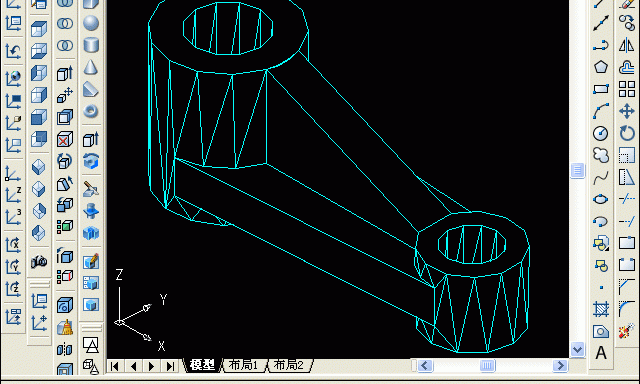 AutoCAD三维建模教程实例第18步